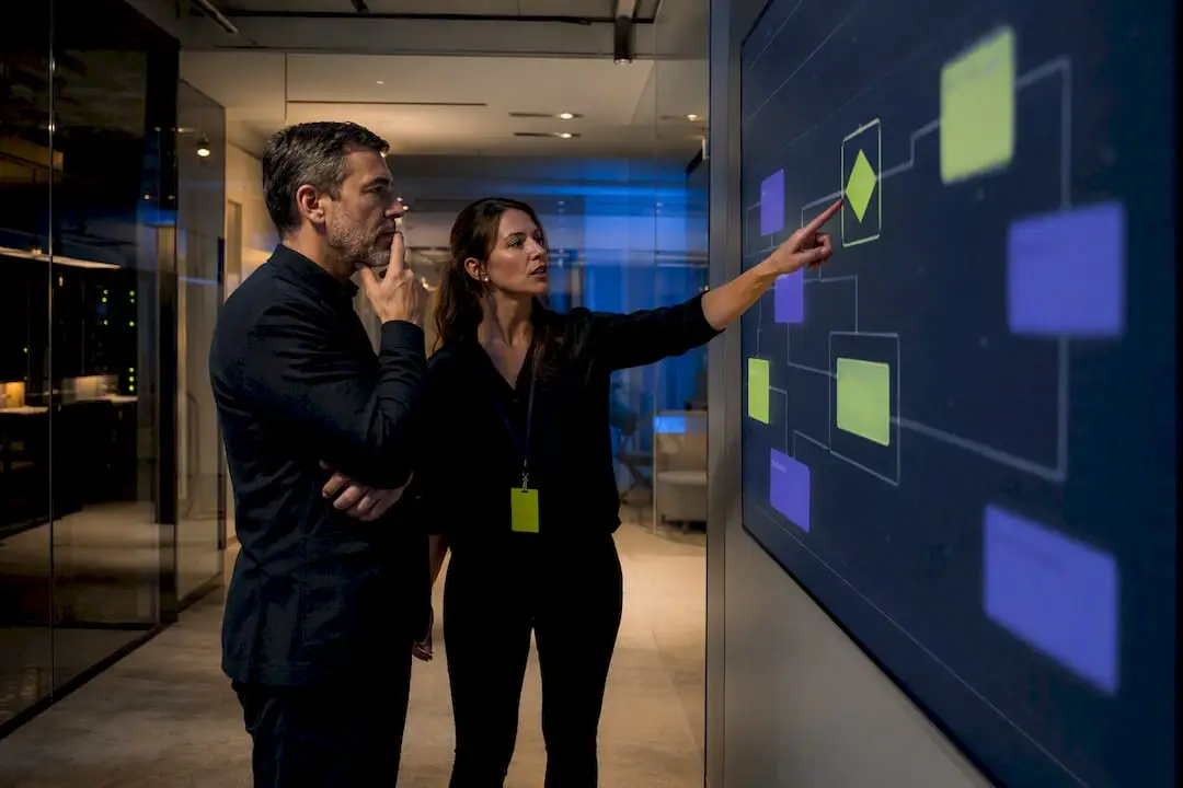 Leaders reviewing an AI delivery control gate